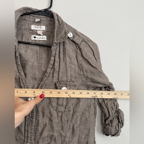 Malvin Hamburg 100% Linen button down dress - Picture 5 of 7